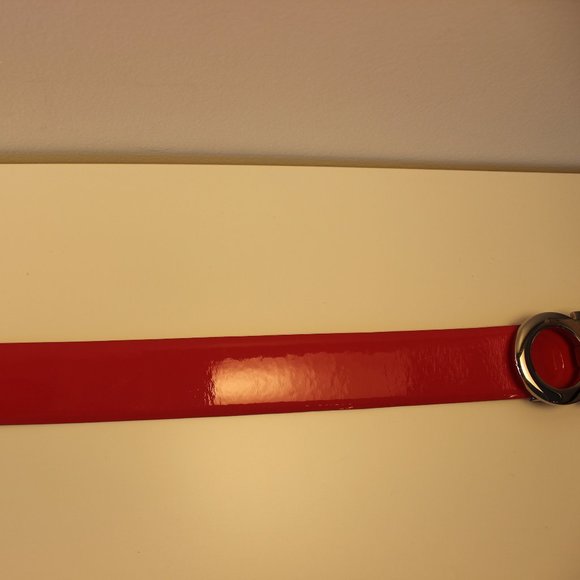 Rare Wide Patent Salvatore Ferragamo Women Belt main image 5